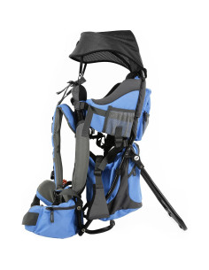 Mochila Portabebés ClevrPlus Canyonero Azul para Senderismo 2