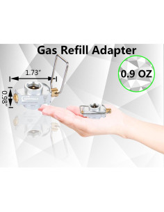 Adaptador de Recarga de Butano Horynar 3 PCS para Camping 2