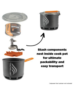 Jetboil Stash Sistema de Cocina Ultraligero 0.8L 201g 2
