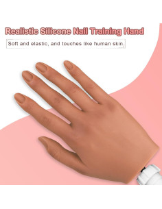 Mano de Práctica de Silicona IMENE para Uñas Acrílicas 2