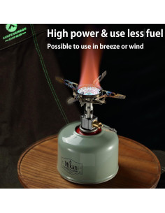 Estufa de Gas Camping Plegable CAMPINGMOON XD-2-NE 3.3kW 2