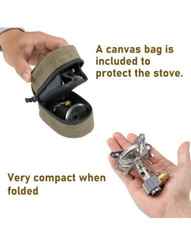 Estufa de Gas Camping Plegable CAMPINGMOON XD-2-NE 3.3kW