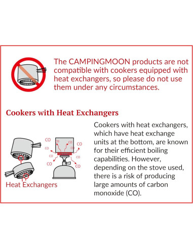 Estufa de Gas Camping Plegable CAMPINGMOON XD-2-NE 3.3kW