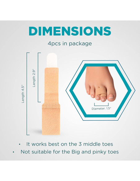 Corrector de dedos en martillo Homergy 4 unidades beige