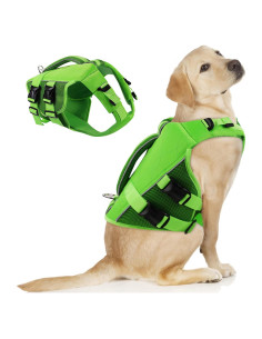 Chaleco de Vida para Perros ASENKU Verde 2XL Flotación