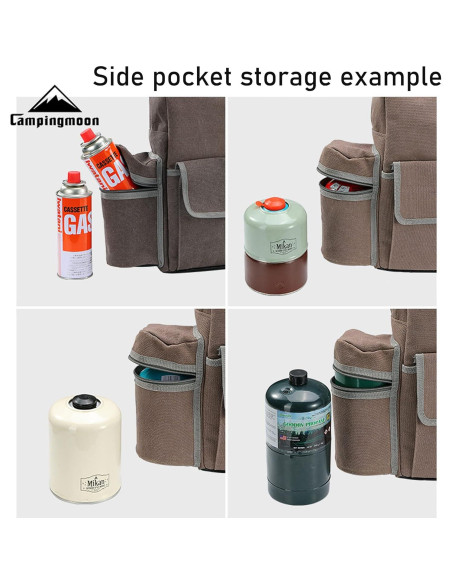 Funda de Lona Campingmoon para Estufa de 2 Quemadores 56x36cm