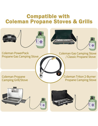 Regulador de Estufa BMMXBI con Manguera de Propano 1.5m