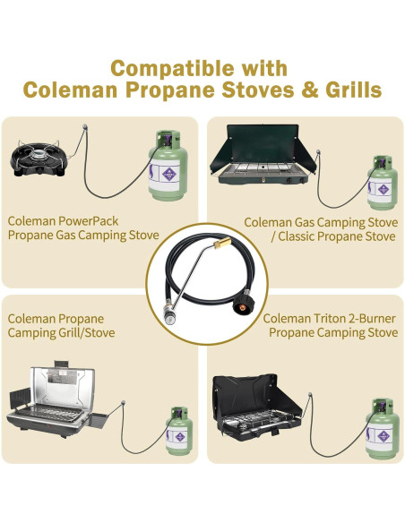Regulador de Estufa BMMXBI con Manguera de Propano 1.5m
