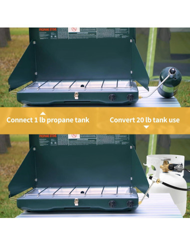 Regulador de Estufa de Camping FATCANMA 5430 con Manguera de Propano 1.8m