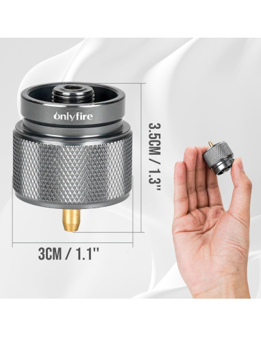 Adaptador de Estufa Camping Onlyfire GS316 Propano 1lb