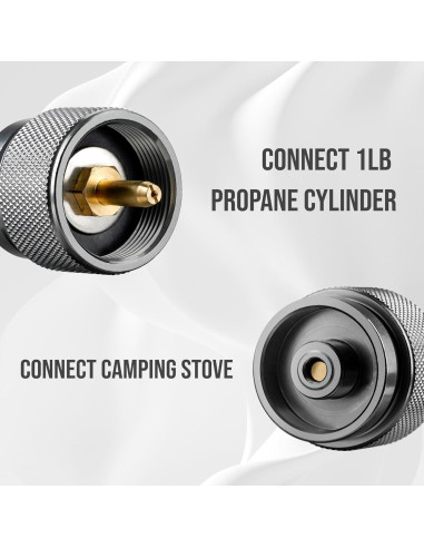 Adaptador de Estufa Camping Onlyfire GS316 Propano 1lb