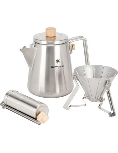 Hervidor de Barista Snow Peak 1L Acero Inoxidable Camping