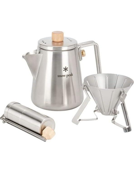 Hervidor de Barista Snow Peak 1L Acero Inoxidable Camping