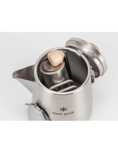 Hervidor de Barista Snow Peak 1L Acero Inoxidable Camping