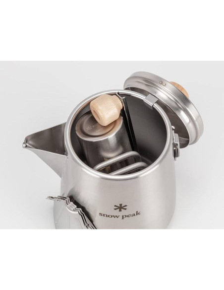 Hervidor de Barista Snow Peak 1L Acero Inoxidable Camping
