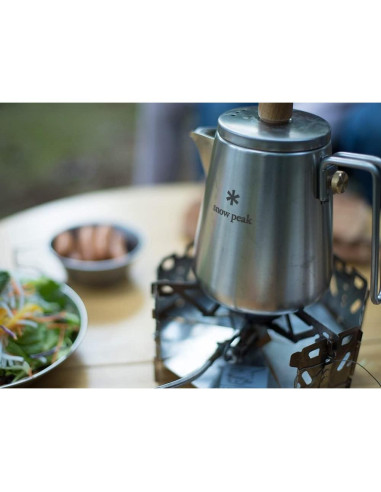 Hervidor de Barista Snow Peak 1L Acero Inoxidable Camping