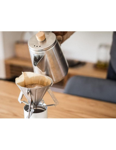 Hervidor de Barista Snow Peak 1L Acero Inoxidable Camping