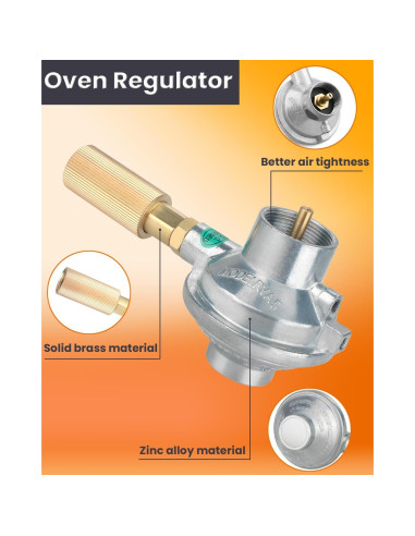 Regulador de Horno Camp Chef SPG25-17 para Estufa y Pizza