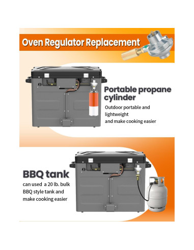 Regulador de Horno Camp Chef SPG25-17 para Estufa y Pizza