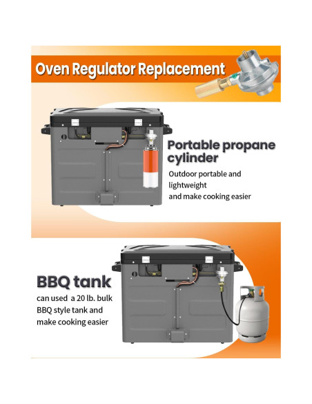 Regulador de Horno Camp Chef SPG25-17 para Estufa y Pizza