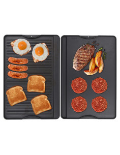 Plancha de Hierro Fundido Reversible WEBROIL 61x41 cm para Parrilla