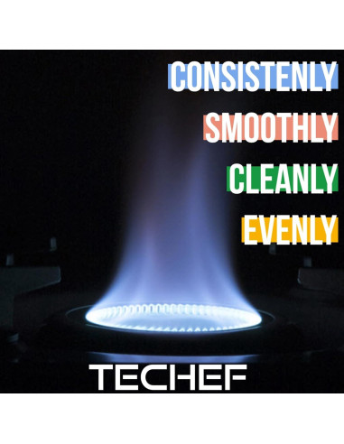 Estufa de Gas Butano Portátil TECHF - Modelo AG28BK, 2800 kcal/h