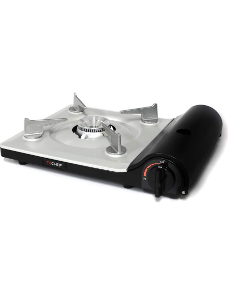Estufa de Gas Butano Portátil TECHF - Modelo AG28BK, 2800 kcal/h