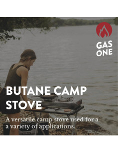 Estufa de Campamento Gas One 2 Quemadores Butano 15,300 BTU 2