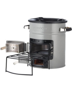 Estufa de Cohete EcoZoom Versa con Bolsa y Kit de Asar 2