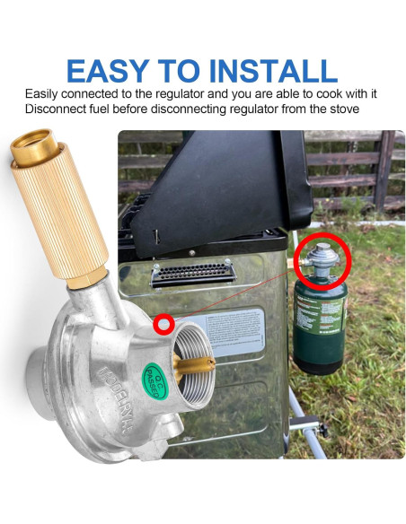 Regulador de Gas Propano Camp Chef SPG25-17 para Horno