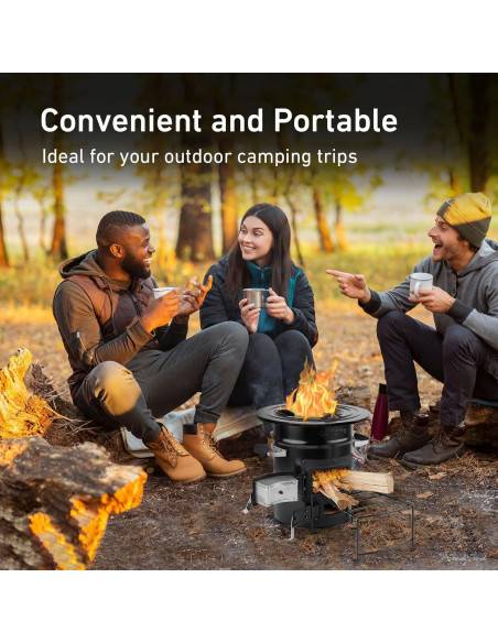 Estufa de Cohete de Leña Skyflame 9.03 kg para Camping
