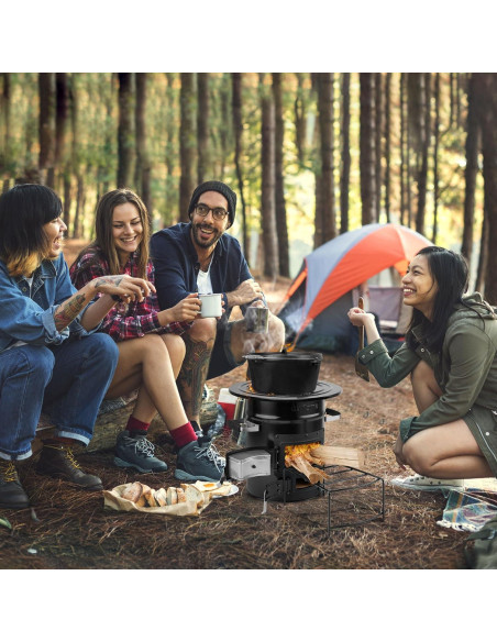 Estufa de Cohete de Leña Skyflame 9.03 kg para Camping