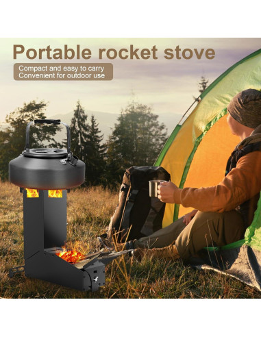 Estufa de Cohete Portátil Uniflasy 0.91 kg para Camping