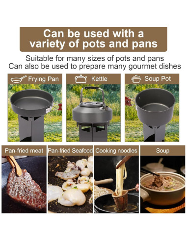 Estufa de Cohete Portátil Uniflasy 0.91 kg para Camping