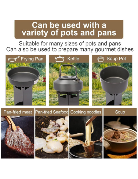 Estufa de Cohete Portátil Uniflasy 0.91 kg para Camping