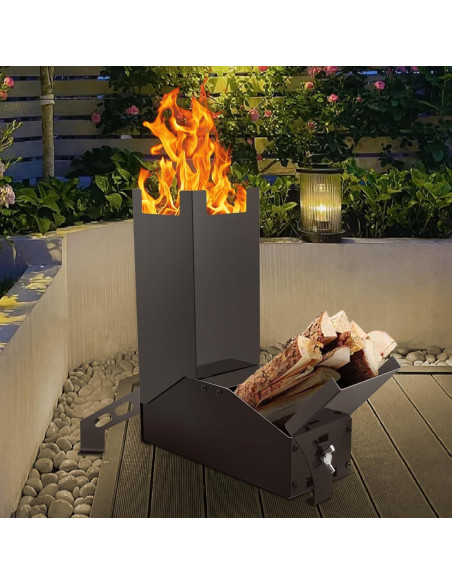 Estufa de Cohete Portátil Uniflasy 0.91 kg para Camping