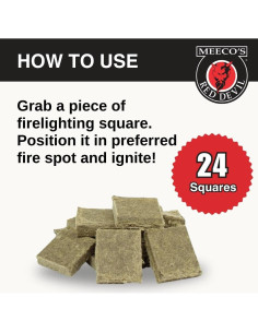 Cuadrados Encendedores MEECO'S RED DEVIL 144 Unidades - Rápido y Seguro 2