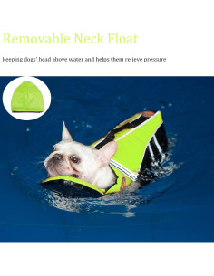 Chaleco Salvavidas para Perros Mklhgty Verde Fluorescente L 2