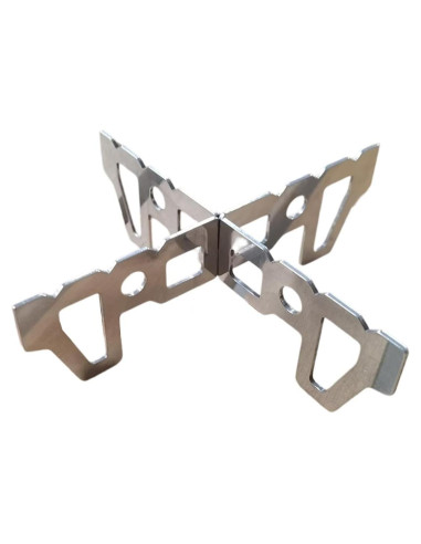 Soporte Cruz para Estufa de Alcohol 2PCS - Acero Inoxidable - Camping