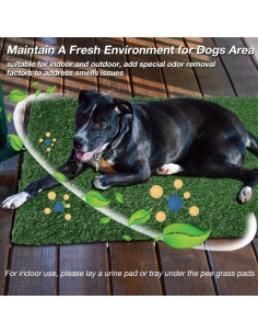 Almohadilla de Césped Artificial GLOBREEN 83x83 cm para Perros 2