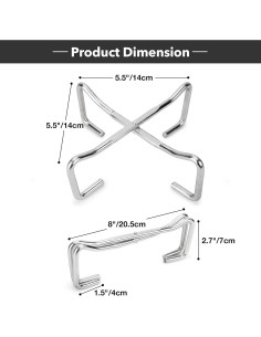 Soporte Plegable de Acero Inoxidable Stanbroil 320g para Horno Holandés 2