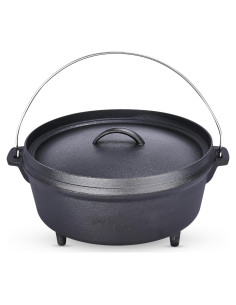 Olla de Hierro Fundido Bruntmor 5 Qt con Tapa Negra Mate