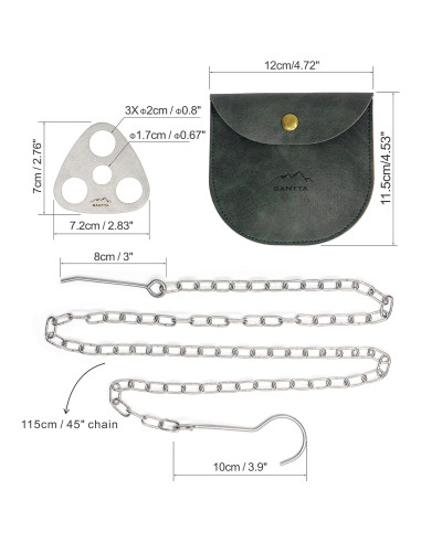 Tabla de Trípode SANTTA para Camping - Soporte de Cocina Exterior