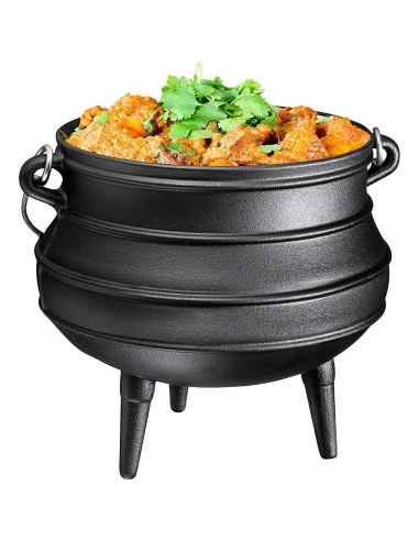 Olla de Hierro Fundido Bruntmor 11.36L Pre-Sazonada con Tapa