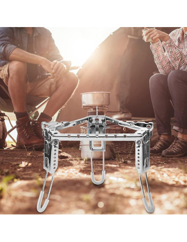 Trípode de Fogata Tissting Ajustable Acero Inoxidable 15.5-19.2 cm