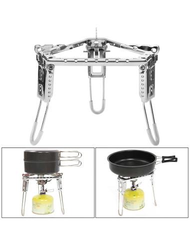 Trípode de Fogata Tissting Ajustable Acero Inoxidable 15.5-19.2 cm