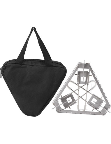 Trípode de Fogata Tissting Ajustable Acero Inoxidable 15.5-19.2 cm