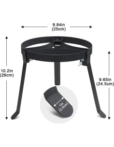 Trípode de Cocina ETICSIPA 25 cm Plegable para Fogata 2
