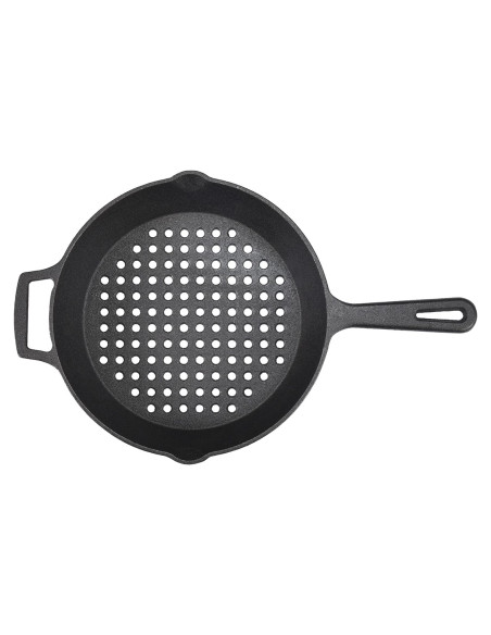 Sartén de Hierro Fundido Bruntmor 30.48 cm Doble Mango Antiadherente