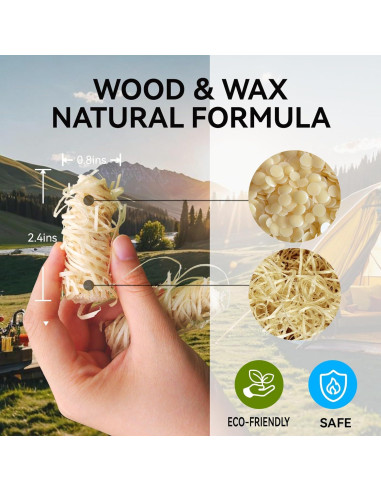 60 Encendedores de Fuego Tsiekay para Parrilla y Chimenea